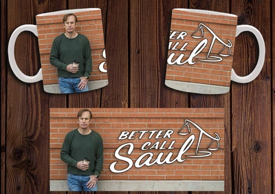 Кружка CupKit "Краще подзвоніть Солу / Better Call Saul" №8 330мл біла