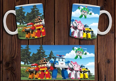 Кружка CupKit "Робокар Поли / Robocar Poli" №1 330мл белая