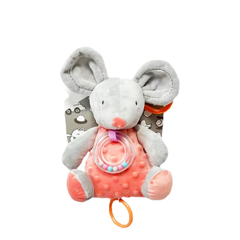 М'яка іграшка Tulilo Music box Mouse Peach (5904209892129)