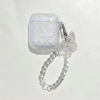 Чехол для наушников ANbeauty на Airpods 1/2 butterfly Прозрачный (AN0103246)