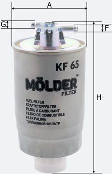 Фільтр паливний Molder Volkswagen (KF65)