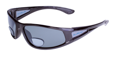 Окуляри біфокальні поляризаційні BluWater Bifocal-3 (+2.0) Polarized (gray) (чорна біфокальна лінза з діоптріями)