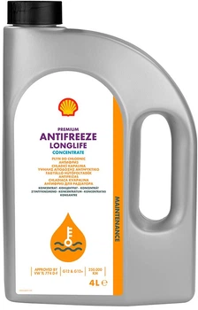 Антифриз Shell Premium LL, 4л (концентрат G12+ червоний)