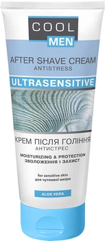 Крем після гоління Cool Men Ultrasensitive 200 мл (4823015926303)