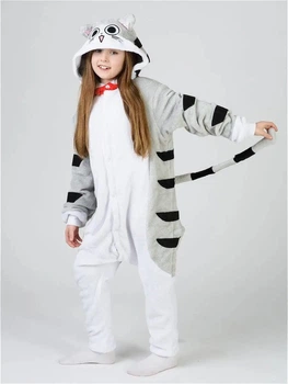 Дитяча піжама кігурумі Кіт чи Tabby Cat Сірий Kigurumi kcr1004 140 см