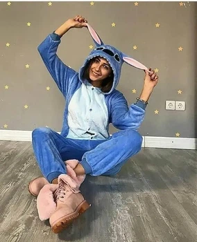 Пижама кигуруми Стич Синий Kigurumi kcr0012 L (169-179 см)