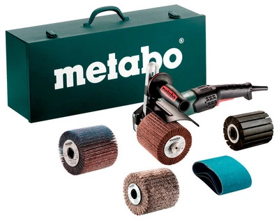Щеточная шлифовальная машина Metabo SE 17-200 RT Set + кейс + валик + 3 шлифдиска + 3 шлифленты (602259500)