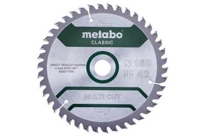 Пиляльний диск Metabo Multi Cut - Classic 160х20 мм, 42 зуби (628277000)