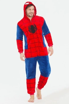 Пижама кигуруми Человек паук Синий Kigurumi krd0076 M (159-169 см)