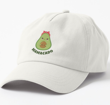 Кепка Унісекс Malfini з принтом Mamacado Мамакадо Білий