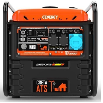 Генератор інверторний GENERGY CRETA + ATS, 7.5кВт, відкритий, електростартер