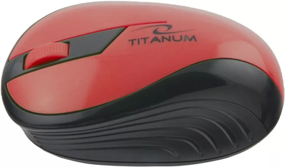Mysz bezprzewodowa Esperanza Titanum TM114R Czarny/Czerwony (5901299904756)