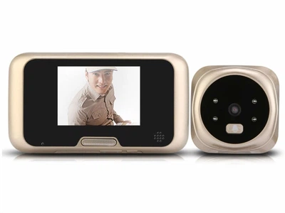 Домофон BauTech Мини Vision Doorbell QR-09 Золотой (1003-180-00)