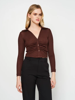 Блузка жіноча Stradivarius 6204/402/400 M Коричнева (SZ06204402400039)