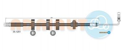 Тормозной шланг ADRIAUTO 35.1251 Peugeot 406 480689