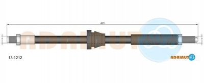Шланги гальмові ADRIAUTO 13.1212 Ford Fiesta 6114613, 84FB2078AA
