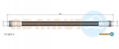 Шланги гальмові ADRIAUTO 11.1211.1 Peugeot 806, 807, Expert; Fiat Scudo; Citroen C8, Jumpy 480667, 1472157080