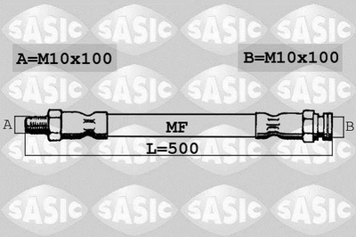 Тормозной шланг SASIC 6600017 Citroen Jumper; Peugeot Boxer 4806F2