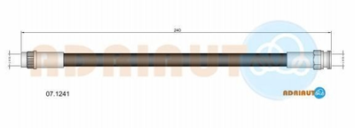 Шланги гальмові ADRIAUTO 07.1241 Citroen Berlingo, C4; Peugeot Partner, 5008 4806G5