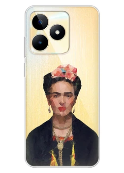 Прозорий силіконовий чохол iSwag для Realme Narzo N53 з малюнком - Фріда Кало (ISRNN5369)