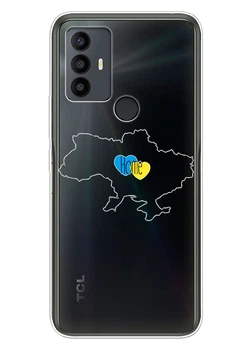 TCL 30 SE / TCL 30E / TCL 306 / TCL 305 прозрачный силиконовый чехол iSwag с украинским дизайном - Дом / Home (ISTCL30SE78)