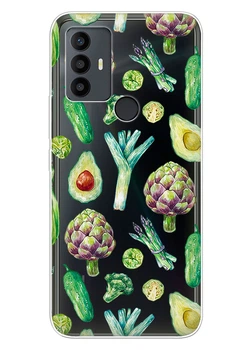 Прозрачный силиконовый чехол iSwag для TCL 30 SE / TCL 30E / TCL 306 / TCL 305 с рисунком - Полезная еда (ISTCL30SE63)