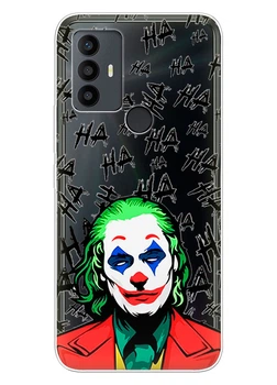 Прозрачный силиконовый чехол iSwag для TCL 30 SE / TCL 30E / TCL 306 / TCL 305 с рисунком - Джокер (ISTCL30SE70)