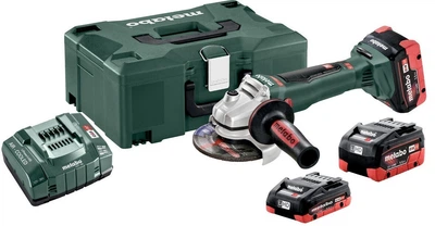 Аккумуляторная угловая шлифмашина Metabo WVB 18 LTX BL 15-125 Quick 2 акб 5.5 Ah, в кейсе (601731660)