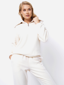Domowy garnitur (bluza + spodnie) Aruelle Teodora set soft XL Biały (5905616140148)