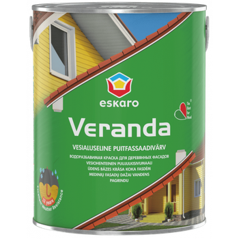 Краска Eskaro Veranda белый полумат 0.95л (29030)