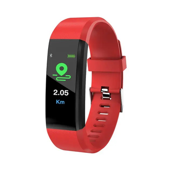 Фітнес браслет трекер розумний годинник для смартфона Arivans 115 Plus Band Classic червоний