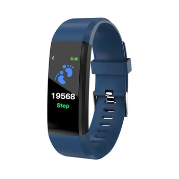 Фітнес браслет трекер розумний годинник для смартфона Arivans 115 Plus Band Classic синій