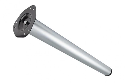 Ножка для стола металлическая d-60mm h - 820mm алюминий (хром матовый)