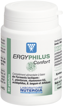 Харчова добавка Nutergia Ergyphilus Confort 60 капсул (8436031734096)