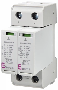Обмежувач перенапруги 2Р 40кА 300В [2440663] ETITEC ML T123 ETI