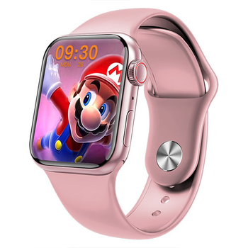 Розумний Смарт-годинник M26 Plus 44mm Aluminium з бездротовою зарядкою та мікрофоном pink