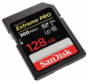 Карта памяти SD SanDisk Extreme Pro 128GB Class 10 UHS-I (U3) V90 W260MB/s R-300MB/s(SDSDXDK-128G-GN4IN)