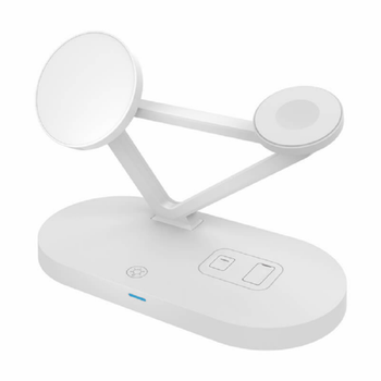 Зарядка Qi 3in1 магнітна бездротова JYD-WC126 5-15W Док-станція iPhone/iWatch/Airpods white