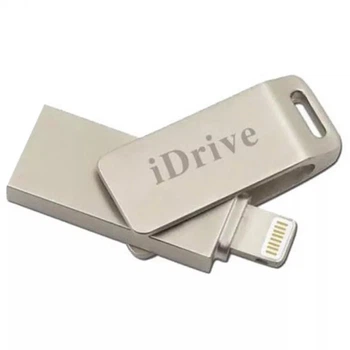 Флешка iDrive Metallic128GB USB to Lightning silver