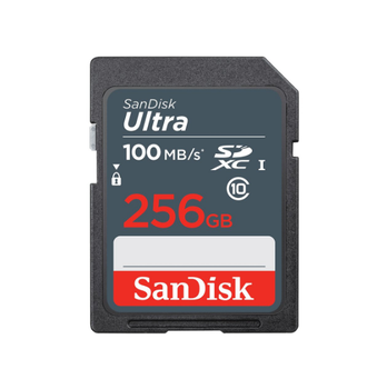 Карта памяти SD SanDisk Ultra SDHC Ultra 256GB Class 10 UHS-I до 10 МБ/с R-100MB/s (SDSDUNR-256G-GN3IN)