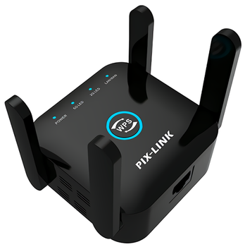 Репитер Wi-Fi сигнала PIX-LINK LV-AC24 1200 Мбит/с 5HHz черный