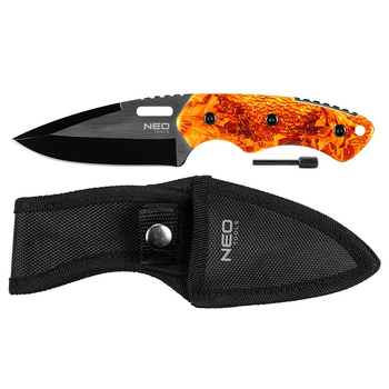 Туристический нож Neo Tools 63-109 Full Tang в чехле 9см/20см