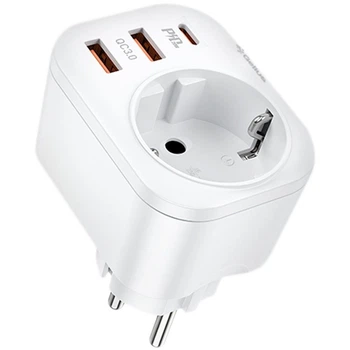 Сетевое зарядное устройство Gelius Moxie GP-HC050 2USB (QC3.0) + Type-C (PD20W) White