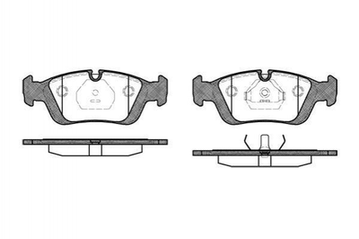 Тормозные колодки WOKING P284300 BMW 3 Series 34111160356, 34111160357, 34111160532