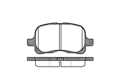 Гальмівні колодки REMSA 065200 Toyota Corolla 04465YZZ50, 0446542120, 0446542100