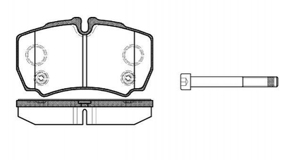 Гальмівні колодки REMSA 084910 Ford Transit 8C1V2MM008AA, 8C1V2M008AB, 42561102