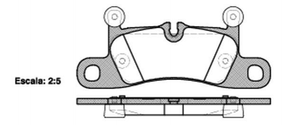 Гальмівні колодки REMSA 137910 Porsche Cayenne, 911; Volkswagen Touareg 99135293902, 95835293900, 7PP615269