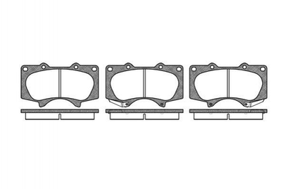 Гальмівні колодки REMSA 098800 Toyota Land Cruiser, Sequoiva, 4-Runner; Mitsubishi Pajero; Lexus GX 0446620130, 04465YZZQ7, MZ690355