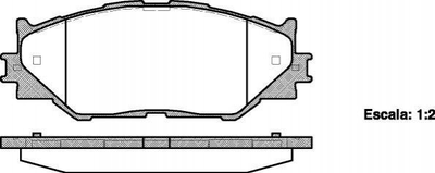 Гальмівні колодки REMSA 1201.00 Lexus IS 0446553040, 0446553020, 446553040