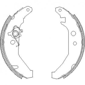 Гальмівні колодки REMSA 418500 Ford Fiesta 94FB2200AA, 92FB2200AA, 89FB2200AB